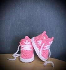 Crochet baby shoes Handmade crochet wool baby booties sneakers slippers trainers