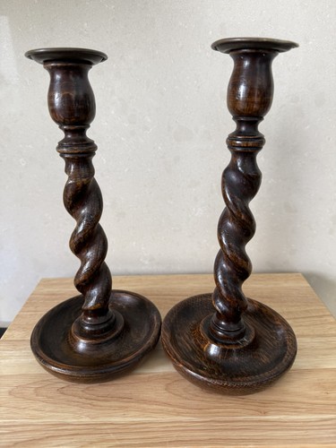 Two vintage wooden - vintage, barley