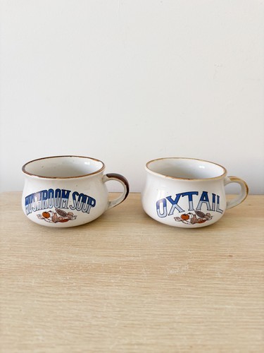 Vintage 1970s soup mugs - vintage,