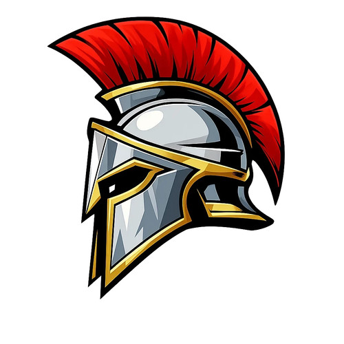 Sticker spartan helmet car - 2x,