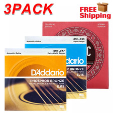 3pcs D'Addario EJ Phosphor