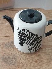 Small Next Zebra Themed Teapot Collectable