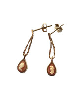 1983 gold earrings vintage - earrings,