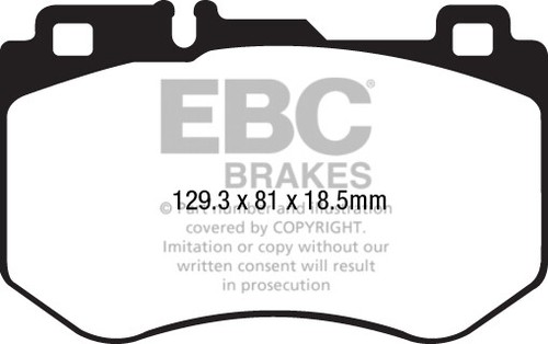 Ebc redstuff front - front, brake