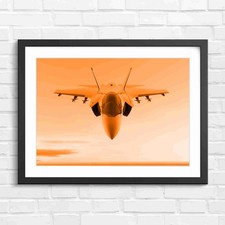 Frontal View Grey Fighter Jet