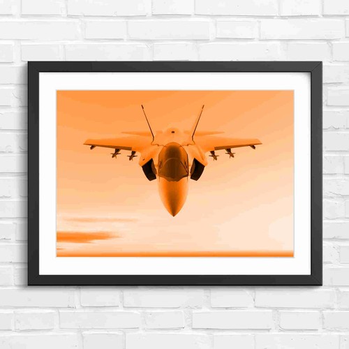 Frontal view grey fighter - view,