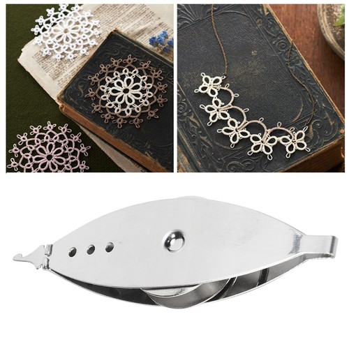 Tatting shuttle metal - metal, iron