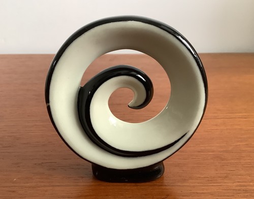 Abstract black white ceramic - white,