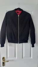 Womens Black Bomber Jacket