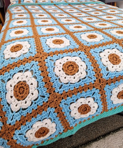 Handmade crochet granny square - crochet,