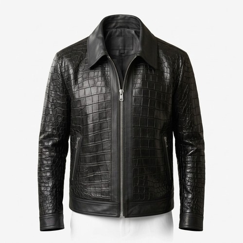 Men black genuine lambskin - men's,