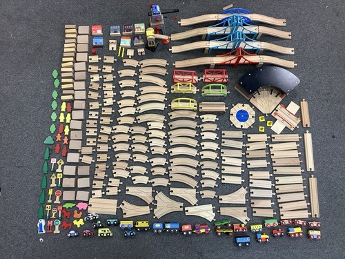 Wooden railway mixed - mixed, bundle