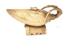 Chinese Chengni inkstone Water Dripper Rare Vintage signed Calligraphy Collectab