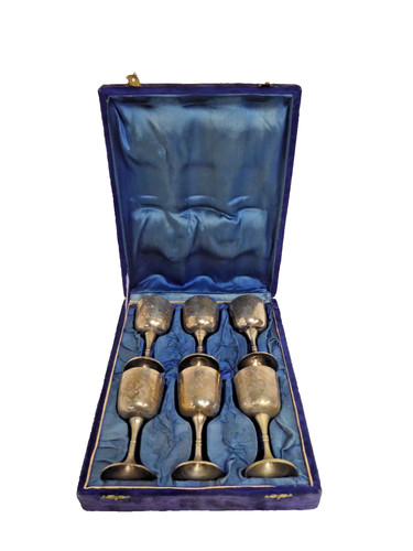 Vintage engraved silver - x6,