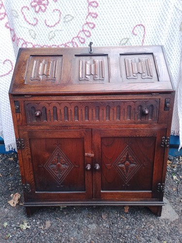 Antique jaycee oak bureau - oak, /