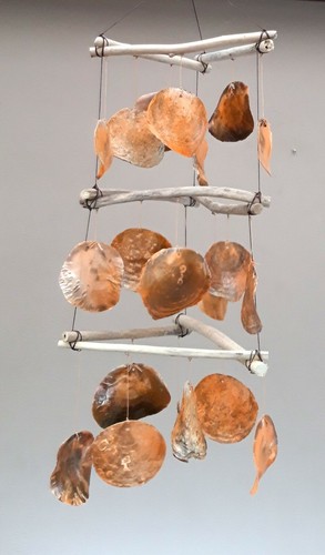 Unusual hand made capiz shell - capiz,