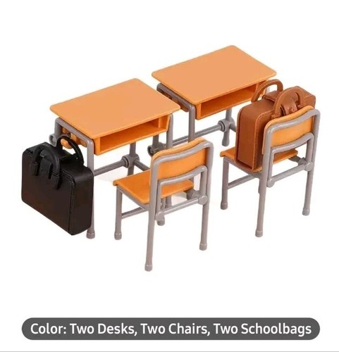 School desks and chairs with - school,