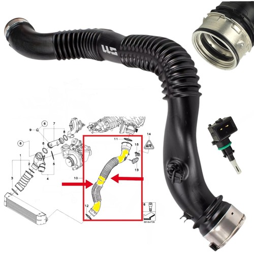 Charge air pipe intake - , hose