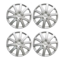 Wheel Trims 15" For vauxhall CORSA D 2006- Set 4 Covers + Valve Caps & Ties