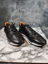 BNWOT Boss All Leather Trainers | Navy | EU 44-UK 10