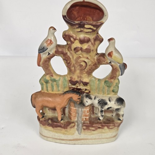 Antique staffordshire spill - staffordshire,