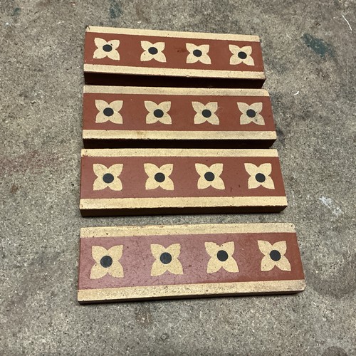 Vintage encaustic border - encaustic,