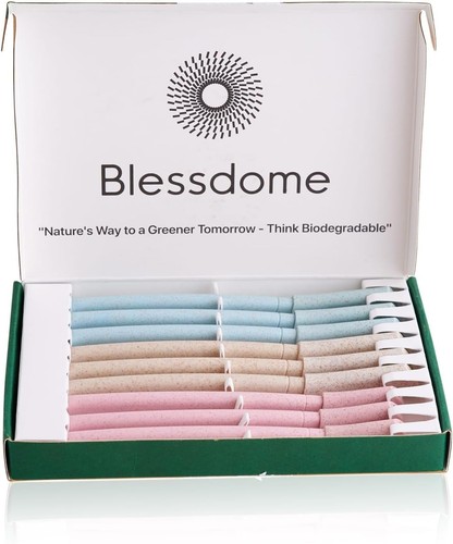 12pcs biodegrable wheat straw - 12pcs,