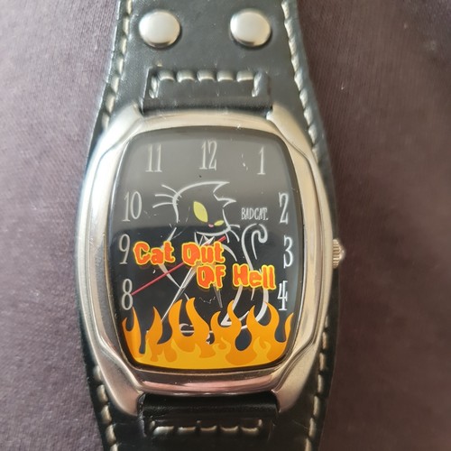 Wristwatch badcat comic cat - comic,