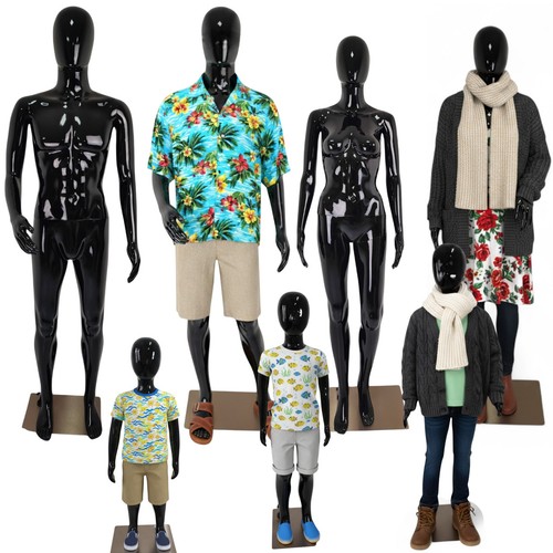 Glossy black faceless - black,