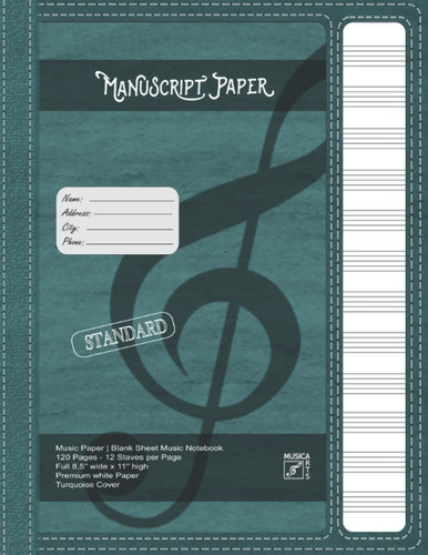 Manuscript paper blank sheet - manuscript,