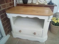SHABBY CHIC SOLID PINE TV CABINET