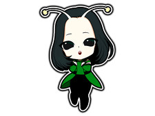 Mantis Chibi Comic Sticker