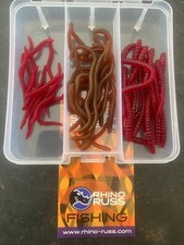 45 pcs realistic worms Drop Shot LRF Soft Fishing Lure Jig Perch Pike Chub trout