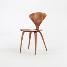 1950s Side Chair by Norman Cherner for Plycraft in Walnut Plywood Made in USA