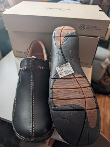 Ladies clarks black leather - clarks,