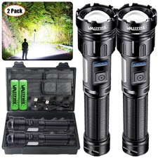 2X 90000LM LED Torch Zoomable