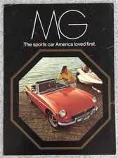 MG Car Range USA Sales Brochure Nov 1972  MGB Midget MGB GT