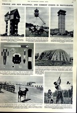 Old Vintage Print 1951 Duchess Windsor Amiens France House Aqaba Jordan 20th