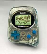 Vintage NINTENDO BLUE POKEMON MINI & Game (Very Good Condition)
