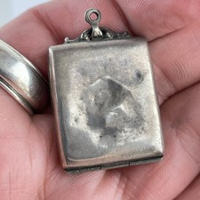 Antique Solid Silver Stamp