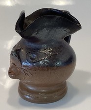 Saltglaze Stoneware Mortlake Figural Face Jug C1820