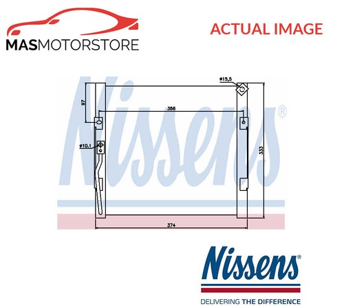 Air con condenser nissens - a/c,