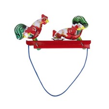 Retro Tinplate Pecking Feeding