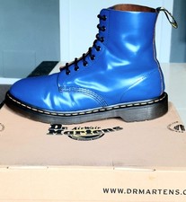 Dr Martens 1460 Pascal Blue Boots UK9 EU43 8 Hole Good Air Wear Soles