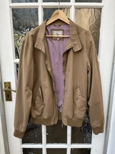 Men’s Brave Soul Bomber Jacket Tobacco Brown Size Large Nice Preowned Condition