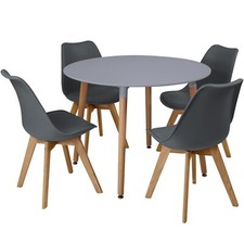 Circular Dining Table Set 4