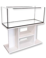 DIVERSA AQUARIUM WITH STAND CABINET Fish Tank Guardian Glass Standard - White
