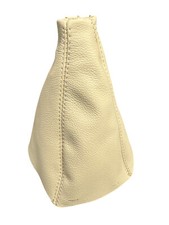 Gear Stick Gaiter Cover For Saab 9-3 93 2003-14 Cream Genuine Leather