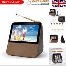 Portable 7" 1080P HD Mini TV with DVB-T2, DAB+, FM Radio & Rechargeable Battery