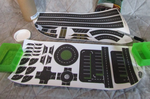 Trackside signs road layout - road,